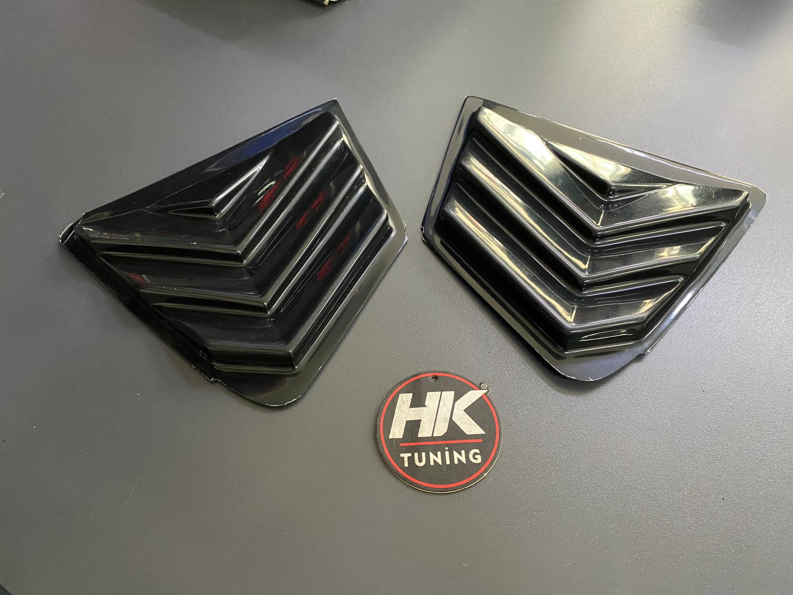 Honda Civic (FB7) 2012-2016 Kelebek Cam Kaplama Siyah 2 li (Kelebek Cam Rüzgarlığı)